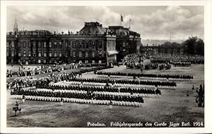 Ansichtskarte / Postkarte Potsdam, Frühjahrsparade des Garde Jäger Bataillon im Jahr 1914