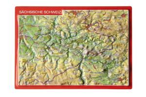 Bild des Verkufers fr Reliefpostkarte Saechsische Schweiz zum Verkauf von moluna