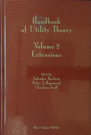 Seller image for Handbook of Utility Theory: Volume 2 Extensions for sale by Librodifaccia