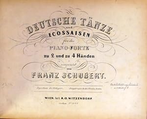 [D 783] Deutsche Tänze und Ecossaisen für das Piano-Forte zu 2 und zu 4 Händen. Op. 33. Zu 2 Händen