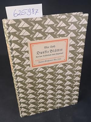 Seller image for Dunkle Bltter. Aus dem Taschenbuch eines Ingenieurs. Insel-Bcherei Nr. 392/1. 14.-18. Tausend. for sale by ANTIQUARIAT Franke BRUDDENBOOKS