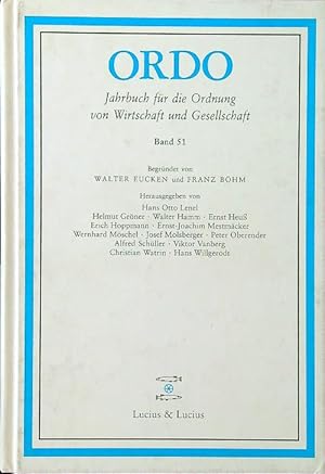 Seller image for Ordo. Jahrbuch fur die Ordnung von Wirtschaft und Gesellschaft Band 51 for sale by Librodifaccia