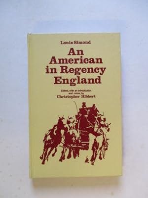 Seller image for An American in Regency England for sale by GREENSLEEVES BOOKS