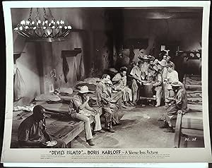 Seller image for Devil's Island 8 X 10 Still 1939 Boris Karloff & Prisoners in line for their meals! for sale by AcornBooksNH