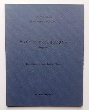 Seller image for Posie syllabique (fragments). for sale by Le Livre  Venir