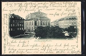 Ansichtskarte München, Gärtnerplatztheater, Private Stadtpost Stuttgart