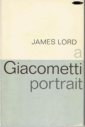 Immagine del venditore per A GIACOMETTI PORTRAIT. venduto da Blue Mountain Books & Manuscripts, Ltd.