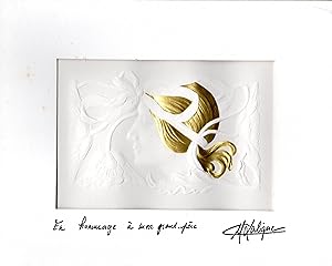 Seller image for Embossed Print - "En hommage  mon grand-pre" for sale by Pages For Sages