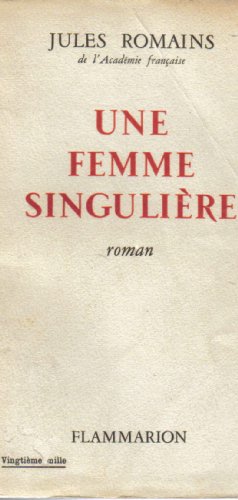 Bild des Verkufers fr Une Femme singulire. zum Verkauf von Ammareal