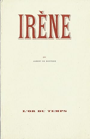 Image du vendeur pour Irne. mis en vente par Librairie Victor Sevilla