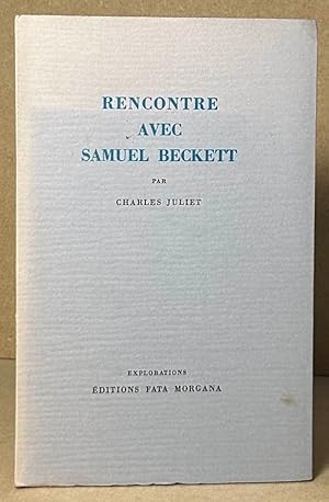 Image du vendeur pour Rencontre Avec Samuel Backett mis en vente par San Francisco Book Company