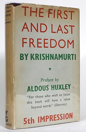 Seller image for The First and Last Freedom for sale by Minotavros Books,    ABAC    ILAB