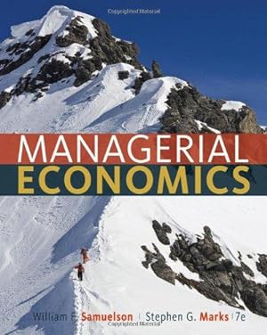 Bild des Verkufers fr Managerial Economics zum Verkauf von WeBuyBooks