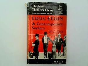 Image du vendeur pour Education and Contemporary Society mis en vente par Goldstone Rare Books