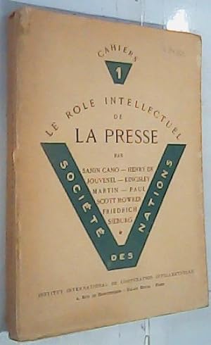 Seller image for Le Role Intellectuel de La Presse for sale by Librera La Candela