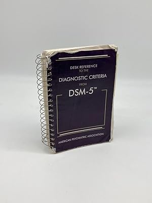 Imagen del vendedor de Desk Reference to the Diagnostic Criteria from DSM-5 a la venta por True Oak Books