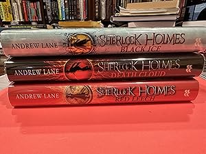 Imagen del vendedor de Young Sherlock Holmes signed and matched numbers first ed Black Ice-Death Cloud- Red Leech a la venta por Happy Heroes
