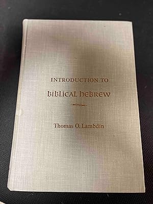 Seller image for Introduction to Biblical Hebrew for sale by Jake's Place Books