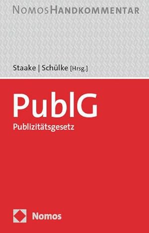 Seller image for PublG - Publizittsgesetz : Handkommentar for sale by AHA-BUCH GmbH