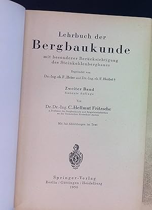 Seller image for Lehrbuch der Bergbaukunde m. besond. Bercks. d. Steinkohlenbergbaues; Bd. 2. for sale by books4less (Versandantiquariat Petra Gros GmbH & Co. KG)