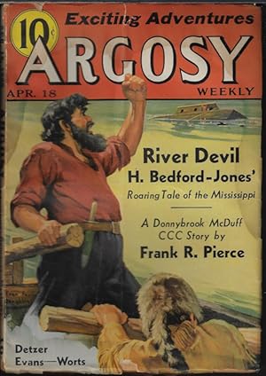 Bild des Verkufers fr ARGOSY Weekly: April, Apr. 18, 1936 ("Song of the Whip") zum Verkauf von Books from the Crypt
