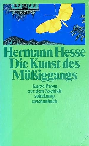 Bild des Verkufers fr Die Kunst des Miggangs - Kurze Prosa aus dem Nachla. (Nr 100) zum Verkauf von books4less (Versandantiquariat Petra Gros GmbH & Co. KG)