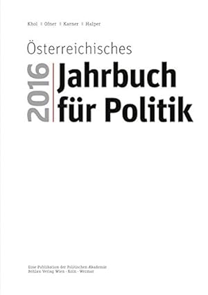 Österreichisches Jahrbuch für Poltik 2016.