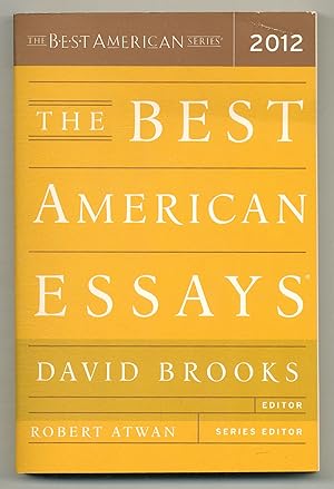 Bild des Verkufers fr The Best American Essays 2012 zum Verkauf von Between the Covers-Rare Books, Inc. ABAA