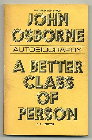 Seller image for A Better Class of Person: Autobiography for sale by Between the Covers-Rare Books, Inc. ABAA