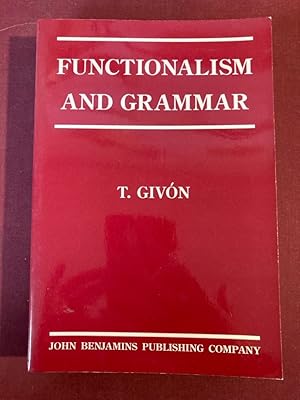 Immagine del venditore per Functionalism and Grammar. venduto da Plurabelle Books Ltd