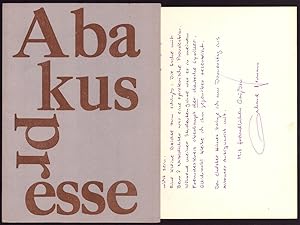 Heinrich Heine: Die Nordsee. 1825-1826. Werbe-Ankündigung der Abakus Presse zu einem neuen Presse...