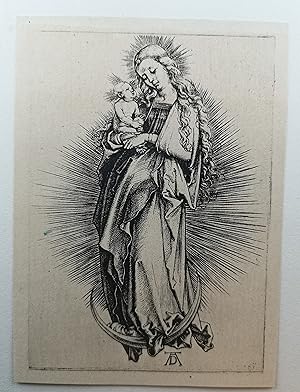 Seller image for Kupfertiefdruck v. 1918. Maria mit langem Haar auf dem Halbmond. for sale by ANTIQUARIAT Franke BRUDDENBOOKS