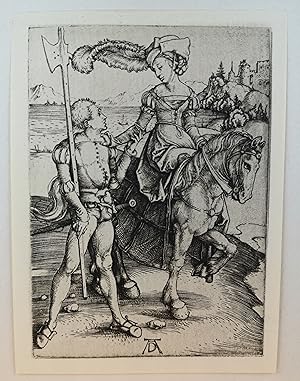 Seller image for Kupfertiefdruck v. 1918. Landsknecht und die Reiterin. for sale by ANTIQUARIAT Franke BRUDDENBOOKS