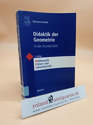 Image du vendeur pour Didaktik der Geometrie : in der Grundschule Marianne Franke mis en vente par Roland Antiquariat UG haftungsbeschrnkt