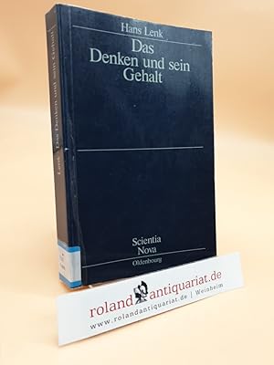 Das Denken und sein Gehalt Hans Lenk