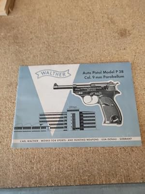 Walther Auto Pistol Model P 38 Cal. 9 mm Parabellum