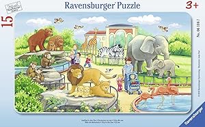 Ausflug in den Zoo 15 T. Rahmenpuzzles