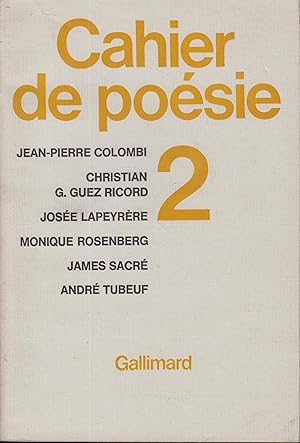 Seller image for CAHIERS DE POSIE 2 for sale by PRISCA