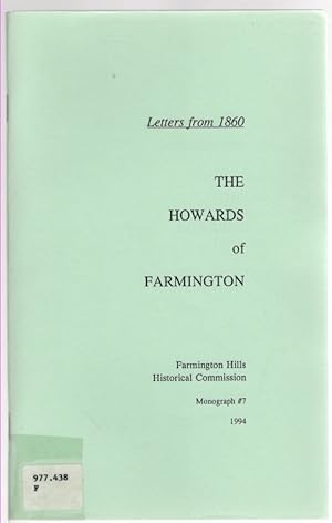 Seller image for Letters from 1860 The Howards of Farmington for sale by McCormick Books