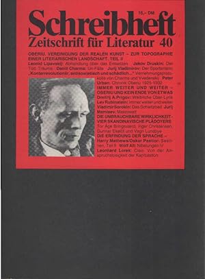 Image du vendeur pour Schreibheft : Zeitschrift fr Literatur. Nr. 40, November 1992 mis en vente par Schrmann und Kiewning GbR