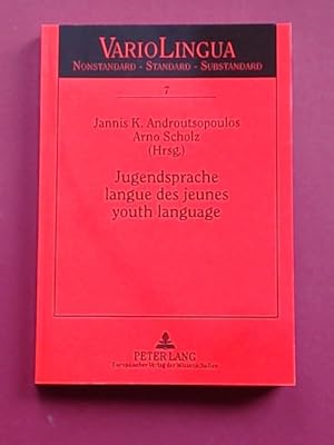 Immagine del venditore per Jugendsprache, langue des jeunes, youth languages. Band 7 aus der Reihe "VarioLingua. Nonstandard - Standard - Substandard". venduto da Wissenschaftliches Antiquariat Zorn