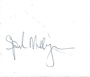 Seller image for [Spike Milligan, influential British comedian, originator of  The Goon Show .] Good bold Autograph Signature, on a leaf from an album. for sale by Richard M. Ford Ltd