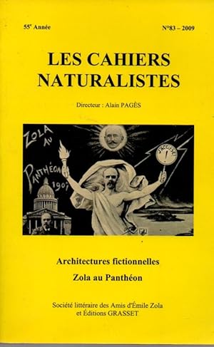 Image du vendeur pour Les cahiers naturalistes,N83,Architectures fictionnelles.Zola au Pantheon mis en vente par JP Livres