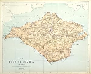 Antique Map ISLE OF WIGHT, Edward Weller c1870