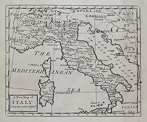 Antique Map ITALY, John Senex original 1749