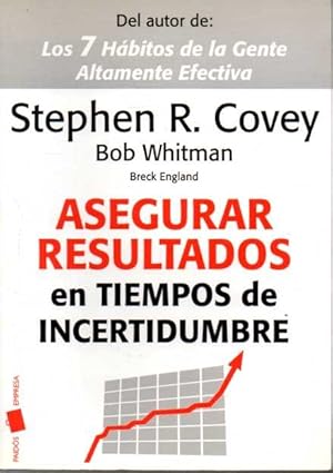 Imagen del vendedor de ASEGURAR RESULTADOS EN TIEMPOS DE INCERTIDUMBRE. a la venta por Books Never Die