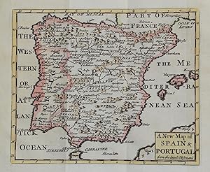 Antique Map SPAIN & PORTUGAL, John Senex original 1749