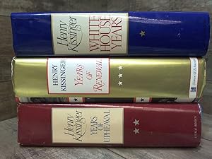 Seller image for 3 BOOK SET - Henry Kissinger The Complete Memoirs White House Years, Years of Upheaval, Years of Renewal HENRY KISSINGER for sale by PhinsPlace