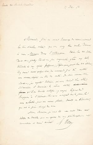 Ernest BERSOT philosophe 2 lettres autographes signées Mesmer et le magnétisme animal