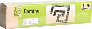 Naturl Games Domino in Holzbox, 55 Steine, FSC